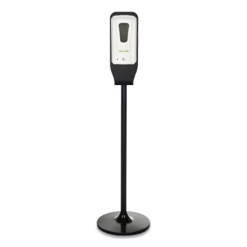 Picture of Automatic Hands-Free Foam Hand Sanitizer/soap Dispenser With Floor Stand, 1,200 Ml, 6 X 4.4 X 45, White/black Stand