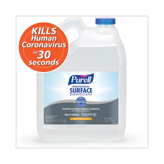 Picture of Professional Surface Disinfectant, Fresh Citrus, 1 Gal Bottle, 4/carton