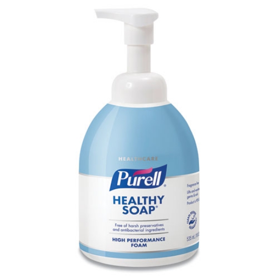 Picture of Healthcare Healthy Soap High Performance Foam, Fragrance-Free, 535 Ml Pump Bottle, 4/carton