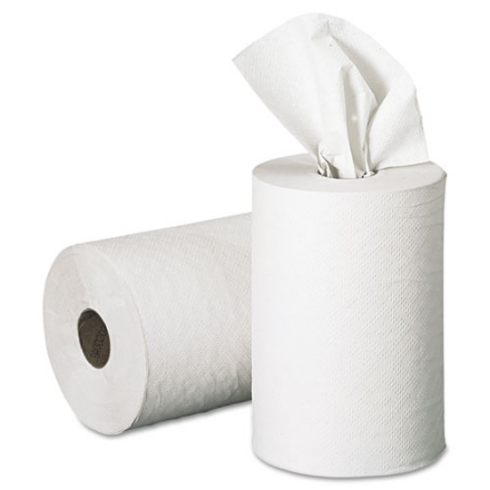 Picture of Pacific Blue Basic Nonperforated Paper Towels, 1-Ply, 7.88" x 350 ft, White, 12 Rolls/Carton