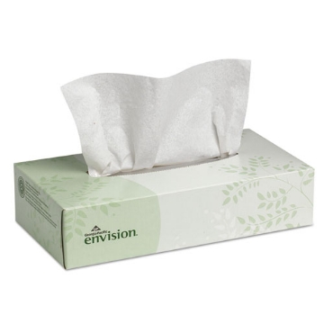 Picture of Facial Tissue, 2-Ply, White, 100 Sheets/box, 30 Boxes/carton