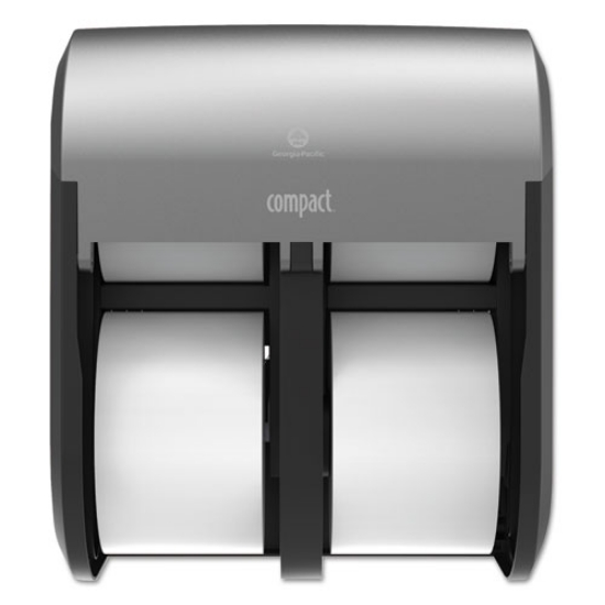 Picture of Compact Quad Vertical 4-Roll Coreless Dispenser, 12.06 x 8 x 14.44, Stainless Steel