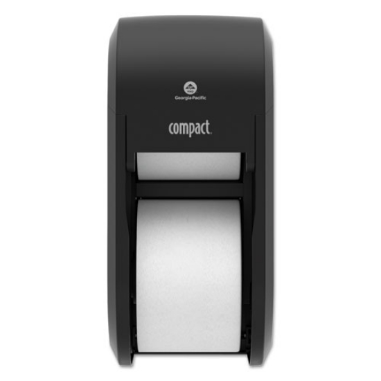 Picture of Compact Vertical 2-Roll Coreless Tissue Dispenser, 14.06 X 6.69 X 8.19, Black