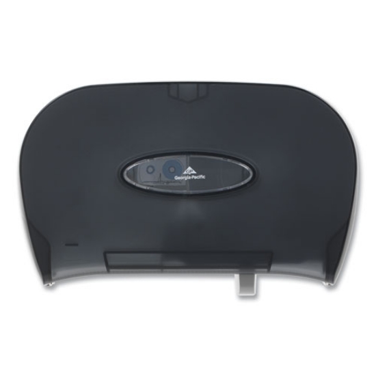 Picture of Two-Roll Bathroom Tissue Dispenser, 13.56 x 5.75 x 8.63, Smoke