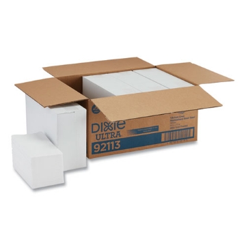 Picture of 1/6-Fold Linen Replacement Towels, 13 X 17, White, 200/box, 4 Boxes/carton