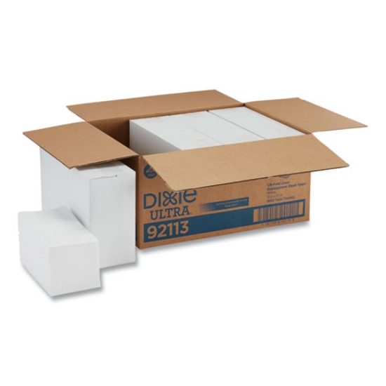 Picture of 1/6-Fold Linen Replacement Towels, 13 X 17, White, 200/box, 4 Boxes/carton