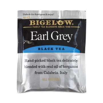 Picture of Earl Grey Black Tea Bags, 5.94 Oz Box, 100 Bags/box, Ships In 1-3 Business Days