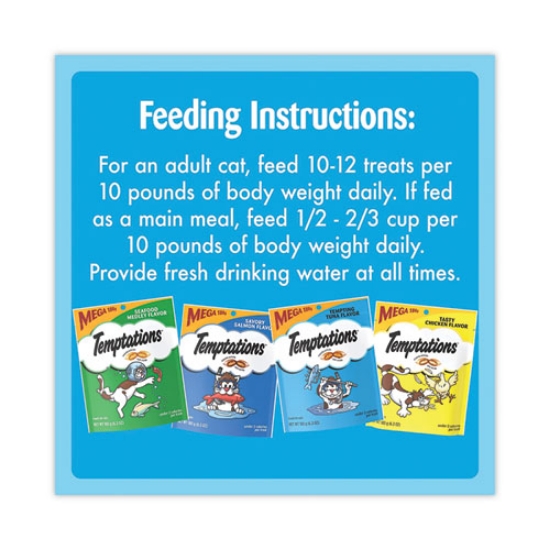 Picture of Cat Treats Mega Pack Variety, 6.3 Oz Pouch, 4/pack, Ships In 1-3 Business Days