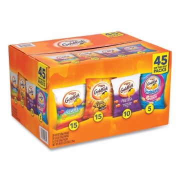 Picture of Goldfish Sweet and Savory Variety Pack, Assorted Flavors, 45/Carton, Ships in 1-3 Business Days