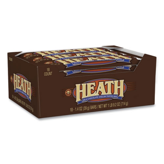 Picture of Milk Chocolate English Toffee Candy Bar, 1.4 Oz Bar, 18 Bars/box, Ships In 1-3 Business Days