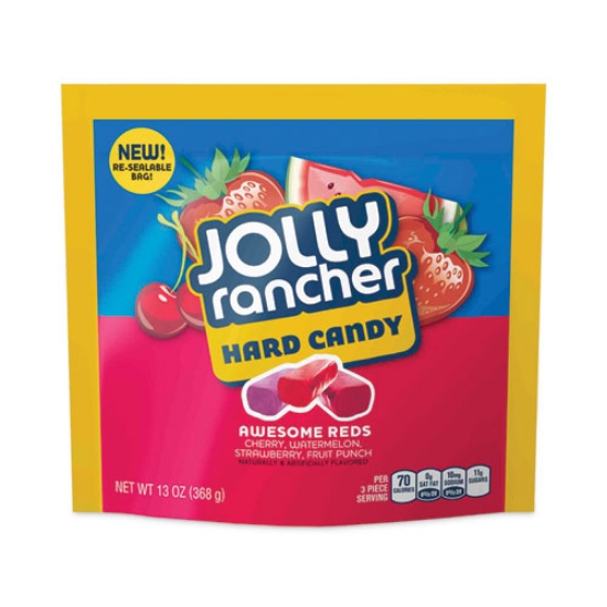 Picture of Awesome Reds Hard Candy Assortment, Assorted Flavors, 13 oz Pouches, 4/Carton, Ships in 1-3 Business Days