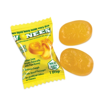 Picture of Cough Drops, Honey-Lemon, 20 per Bag, 6 Bags/Pack, Ships in 1-3 Business Days