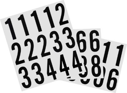 Picture of HILLMAN 848645 NUMBERS 0-9 BLK 2" 35PC (PK-6-EA)