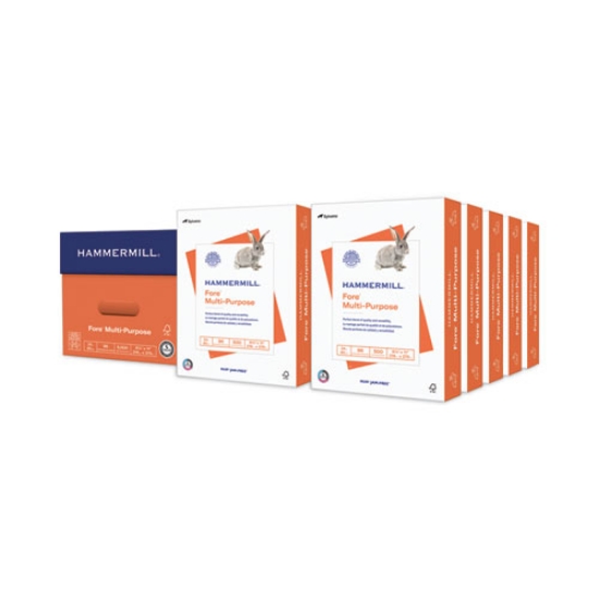 Picture of Fore Multipurpose Print Paper, 96 Bright, 24 lb Bond Weight, 8.5 x 11, White, 500 Sheets/Ream, 10 Reams/Carton