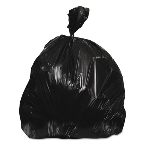 Picture of Linear Low-Density Can Liners, 45 Gal, 0.7 Mil, 40" X 46", Black, 250/carton