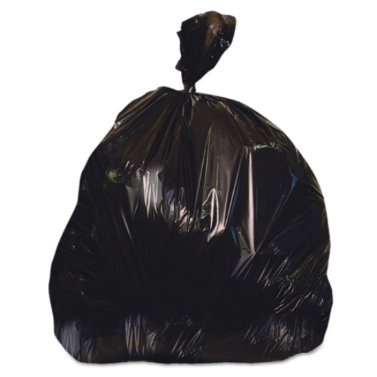 Picture of Linear Low-Density Can Liners, 60 Gal, 1.25 Mil, 38" X 58", Black, 100/carton