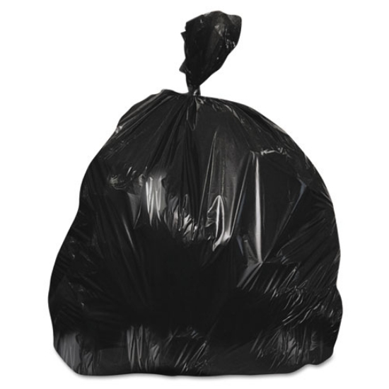 Picture of Low-Density Repro Can Liner, 55 Gal, 1.5 Mil, 36" X 58", Black, 100/carton