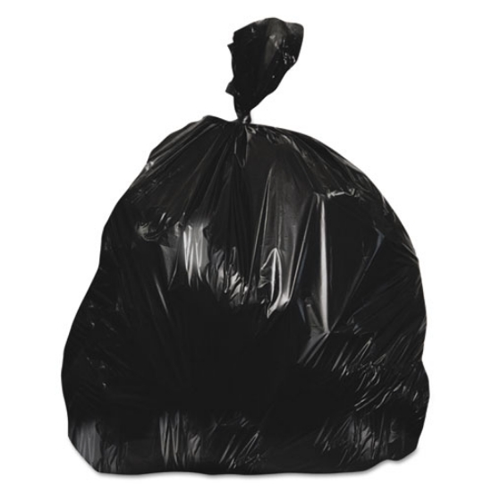 Picture of High-Density Waste Can Liners, 56 gal, 22 mic, 43" x 48", Black, 150/Carton