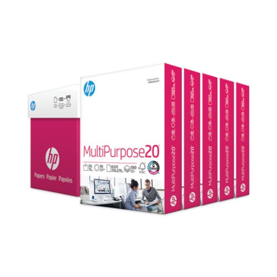 Picture of MultiPurpose20 Paper, 96 Bright, 20 lb Bond Weight, 8.5 x 11, White, 500 Sheets/Ream, 5 Reams/Carton