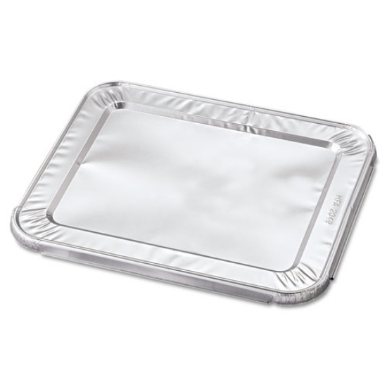 Picture of Steam Pan Foil Lids, Fits Half-Size Pan, 12.27 x 10.44, 100/Carton