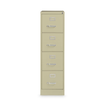 Picture of Vertical Letter File Cabinet, 4 Letter-Size File Drawers, Putty, 15 x 22 x 52