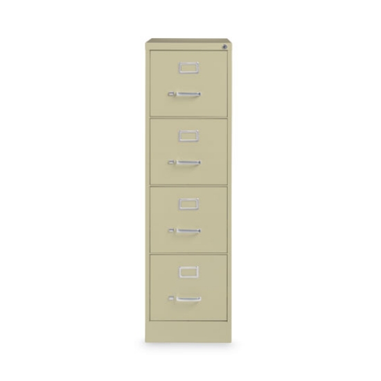 Picture of Vertical Letter File Cabinet, 4 Letter-Size File Drawers, Putty, 15 x 22 x 52