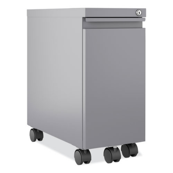 Picture of Zip Mobile Pedestal File, 1 Drawer, File, Legal/Letter, Arctic Silver, 10 x 19.88 x 21.75, Ships in 4-6 Business Days