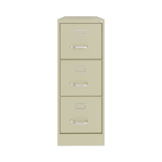 Picture of Vertical Letter File Cabinet, 3 Letter-Size File Drawers, Putty, 15 x 22 x 40.19
