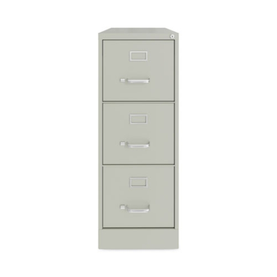 Picture of Vertical Letter File Cabinet, 3 Letter-Size File Drawers, Light Gray, 15 x 22 x 40.19