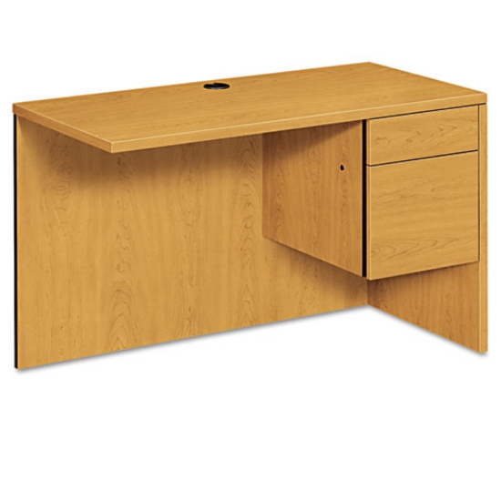 Picture of 10500 SERIES L WORKSTATION RETURN, 3/4 HEIGHT RIGHT PED, 48W X 24D X 29.5H, HARVEST