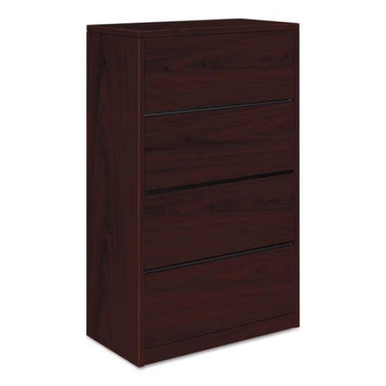 Picture of 10500 Series Lateral File, 4 Legal/letter-Size File Drawers, Mahogany, 36" X 20" X 59.13"