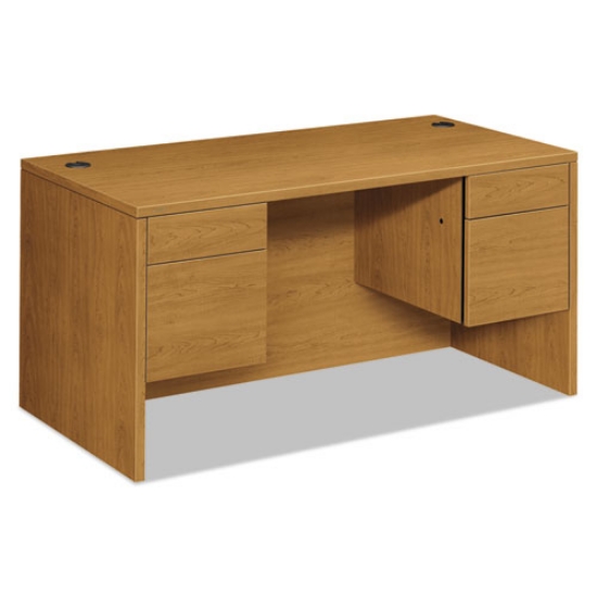 Picture of 10500 Series Double 3/4-Height Pedestal Desk, Left and Right: Box/File, 60" x 30" x 29.5", Harvest