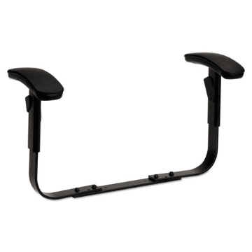 Picture of Optional Height-Adjustable T-Arms for HON ComforTask Series Swivel Task Chairs, Black, 2/Set