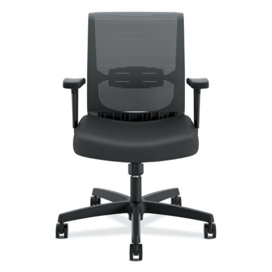 Picture of Convergence Mid-Back Task Chair, Swivel-Tilt, Supports Up To 275 Lb, 15.75" To 20.13" Seat Height, Black