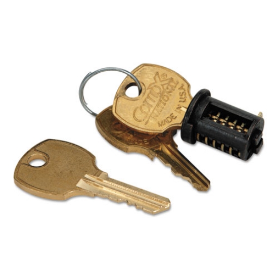 Picture of Removable Core Lock Kit For Hon Credenzas, Desks, Lateral Files And Workstations, Black
