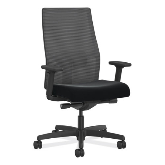Picture of Ignition 2.0 4-Way Stretch Mid-Back Mesh Task Chair, Red Adjustable Lumbar Support, Black, Ships in 7-10 Business Days