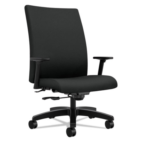 Picture of Ignition Series Big/tall Mid-Back Work Chair, Supports Up To 450 Lb, 17" To 20" Seat Height, Black