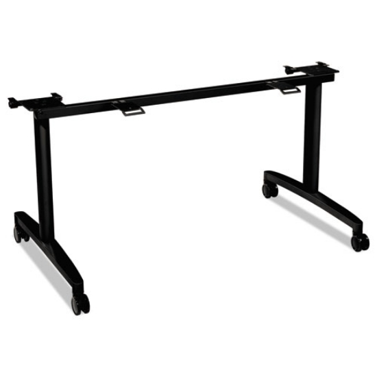 Picture of Huddle Flip-Top Base for 24" Deep Table Tops, 51.63w x 23.5d x 28.38h, Charcoal