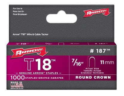 Picture of ARROW FASTENER CO LLC 187 STAPLE T18 7/16" PK1000 (PK-5-EA)