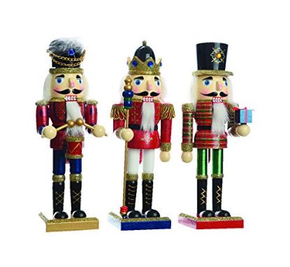 Picture of DECORIS 550343 NUTCRACKR SOLDIER WOOD (PK-9-EA)