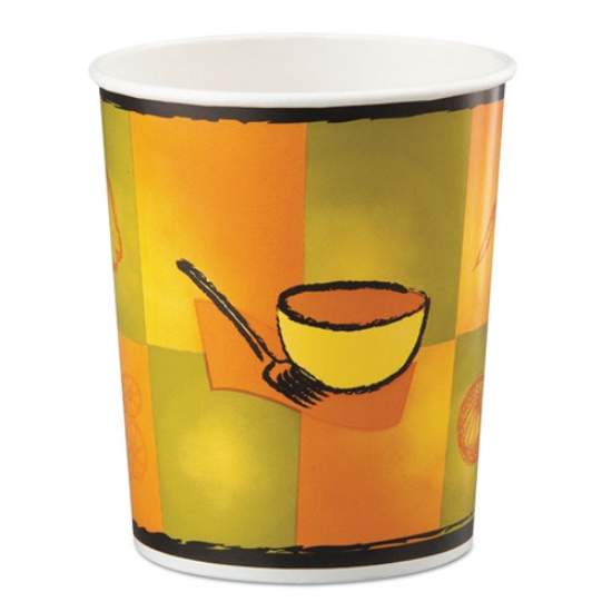 Picture of Streetside Squat Paper Food Container, Streetside Design, 32 Oz, 25/bag, 20 Bags/carton