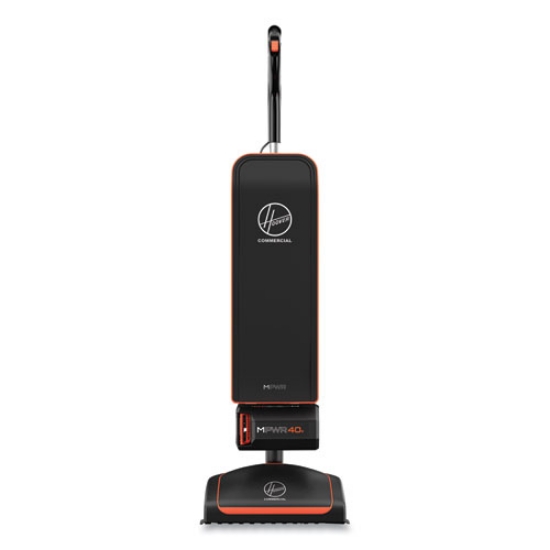 Picture of Hvrpwr 40v Cordless Upright Vacuum, 13" Cleaning Path, Black/orange