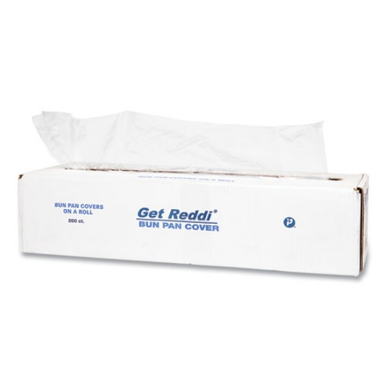 Picture of Poly Bun Pan Cover Lid, 21 x 35, 19 Micron, Clear, Plastic, 200/Carton