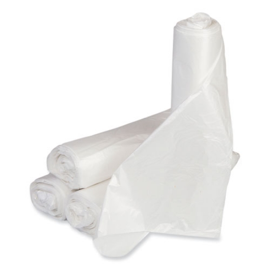 Picture of Low-Density Commercial Can Liners, Coreless Interleaved Roll, 16 gal, 0.5mil, 24" x 32", White, 50 Bags/Roll, 10 Rolls/Carton