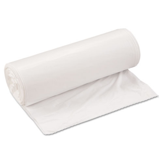 Picture of Low-Density Commercial Can Liners, Coreless Interleaved Roll, 33 gal, 0.8 mil, 33" x 39", White, 25 Bags/Roll, 6 Rolls/Carton