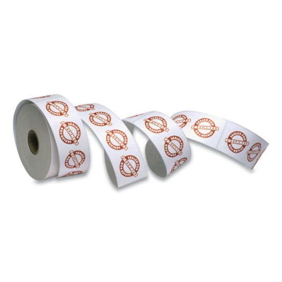 Picture of Tamper Seal Label, 1.88 X 6, Red/white, 500/roll, 4 Rolls/carton