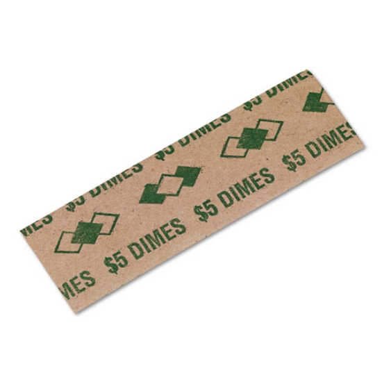 Picture of Tubular Coin Wrappers, Dimes, $5, Pop-Open Wrappers, 1000/pack