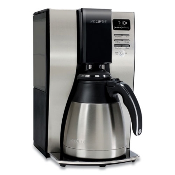 Picture of 10-Cup Thermal Programmable Coffeemaker, Stainless Steel/black