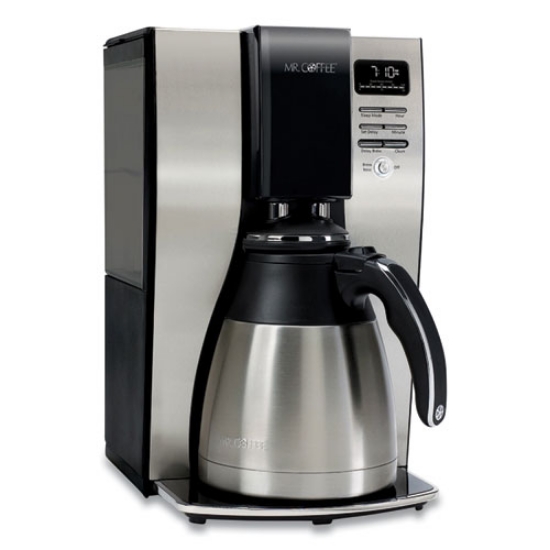 Picture of 10-Cup Thermal Programmable Coffeemaker, Stainless Steel/black