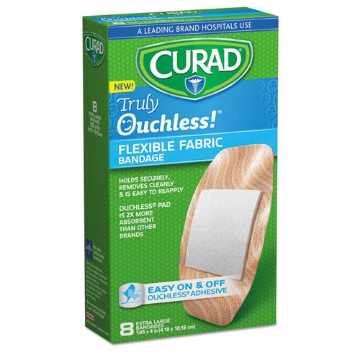 Picture of Ouchless Flex Fabric Bandages, 1.65 X 4, 8/box